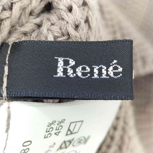 ルネ Rene ノースリーブローゲージニット レディース  38